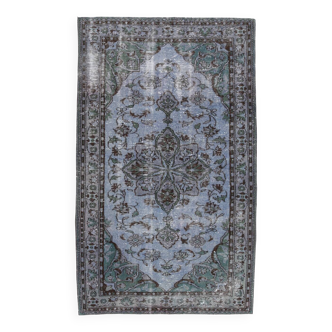 Tapis persan oriental bleu 5x8 153x253 cm SK 23247