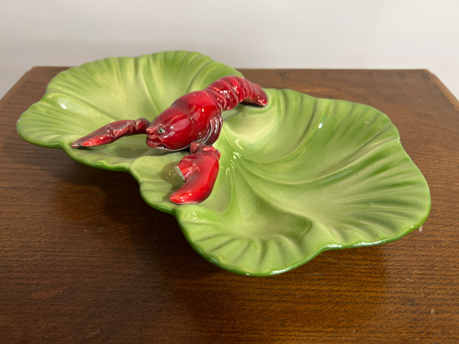 1950s Brad Keeler serving tray Lobster slip