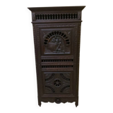 Antique Breton cupboard, vertico