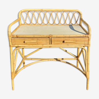 Rattan desk