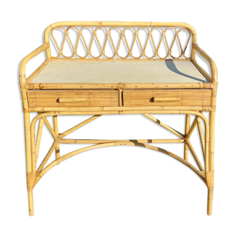 Rattan desk