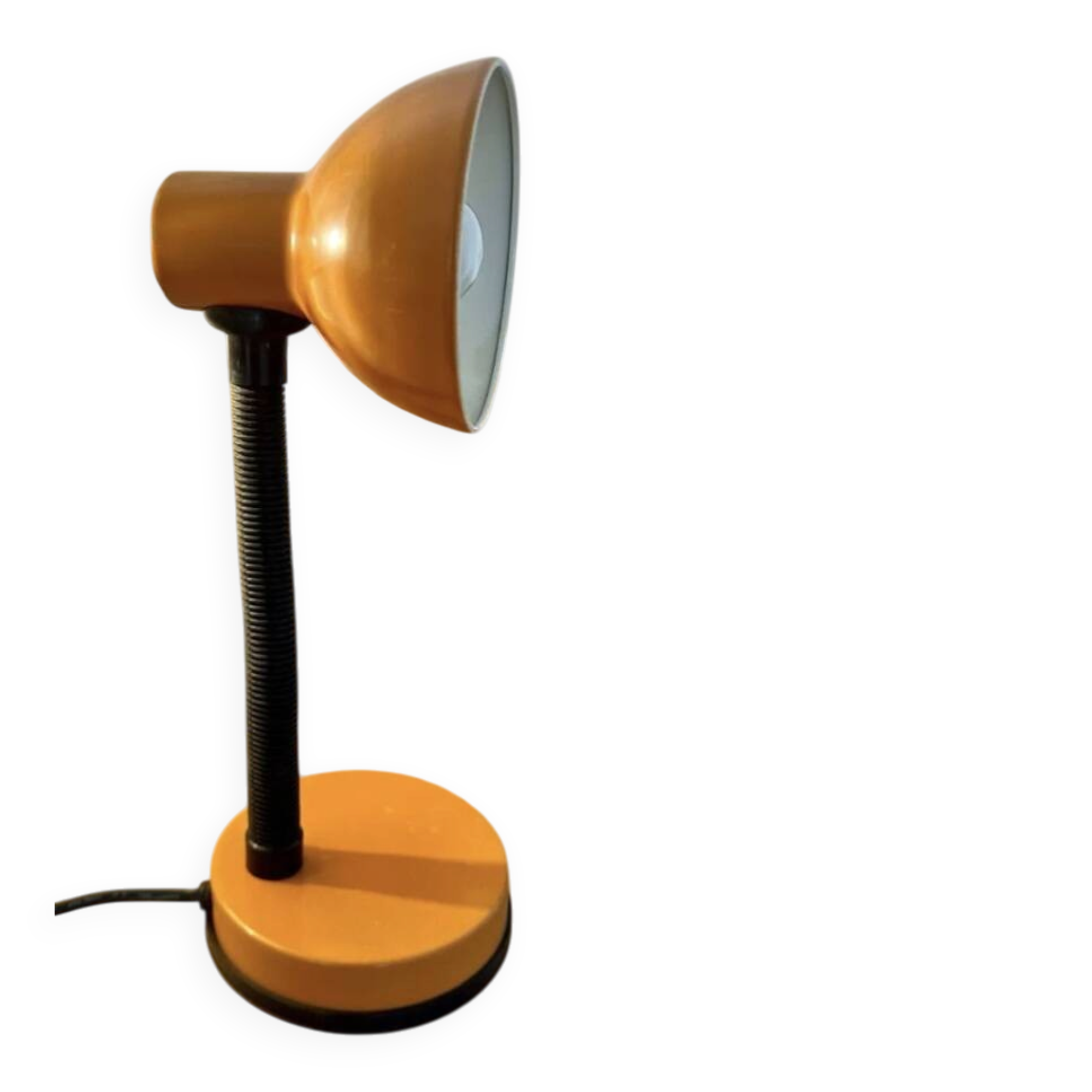 Vintage articulated desk lamp, orange