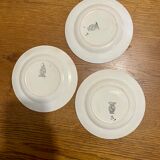 Set of 3 Sarreguemines dessert plates