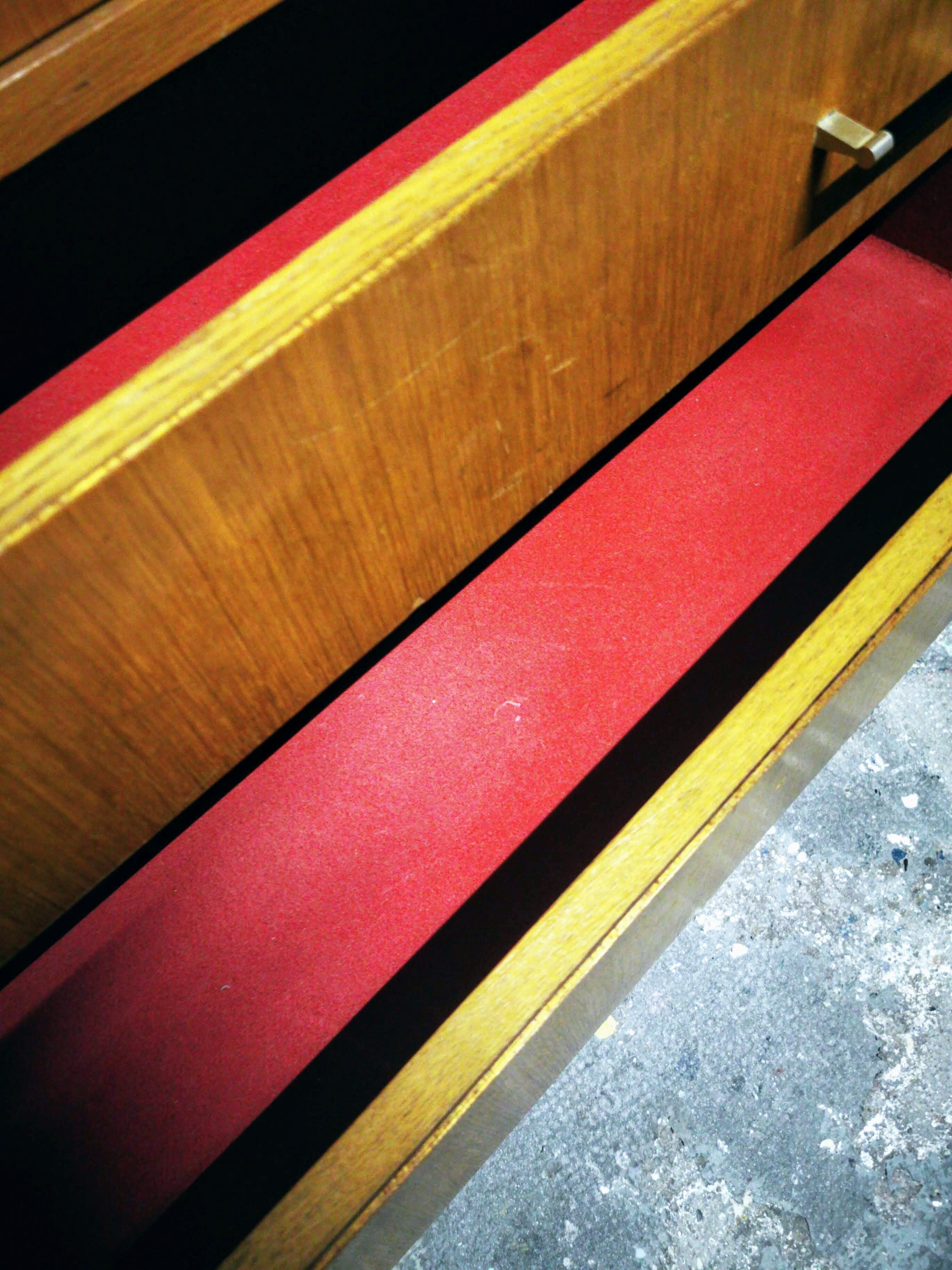 Vintage chest of drawers with compass feet