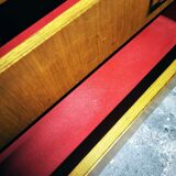 Vintage chest of drawers with compass feet