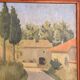 Oil Painting Canvas Albert Decarli Provençal Cypress Landscape