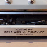 Olympia sf portable luxury typewriter with bag