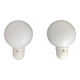 Large pair of vintage Italian wall sconces in the shape of a bulb. NFS