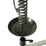 Vintage metal spring candle holder