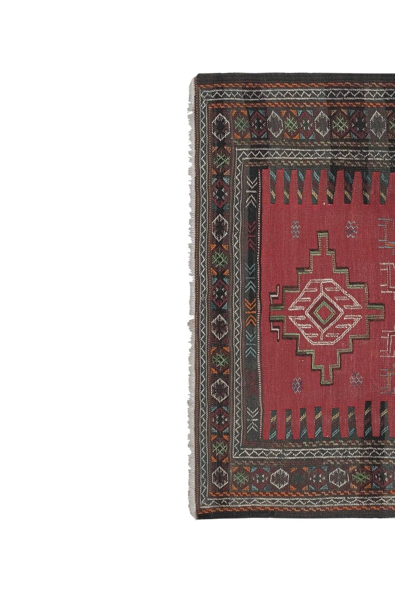Vintage Turkish kilim handwoven 107x185 cm