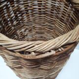 High basket 55cm round rattan old