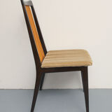 1950s set of 4 chairs, bicolor design