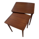 2 Danish teak nesting tables Mobelintarsia 60s