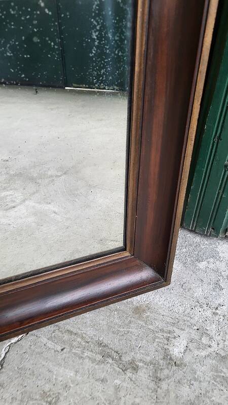 Antique wooden mirror