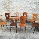 mismatched bistro chairs