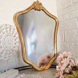 Large old gilded mirror Louis XV style