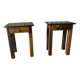 Paire de tables de chevet minimalistes