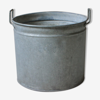 Bassine en zinc vintage