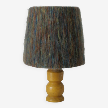 Lampe artisanale vintage chapeau laine