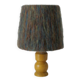 Vintage handmade wool hat lamp