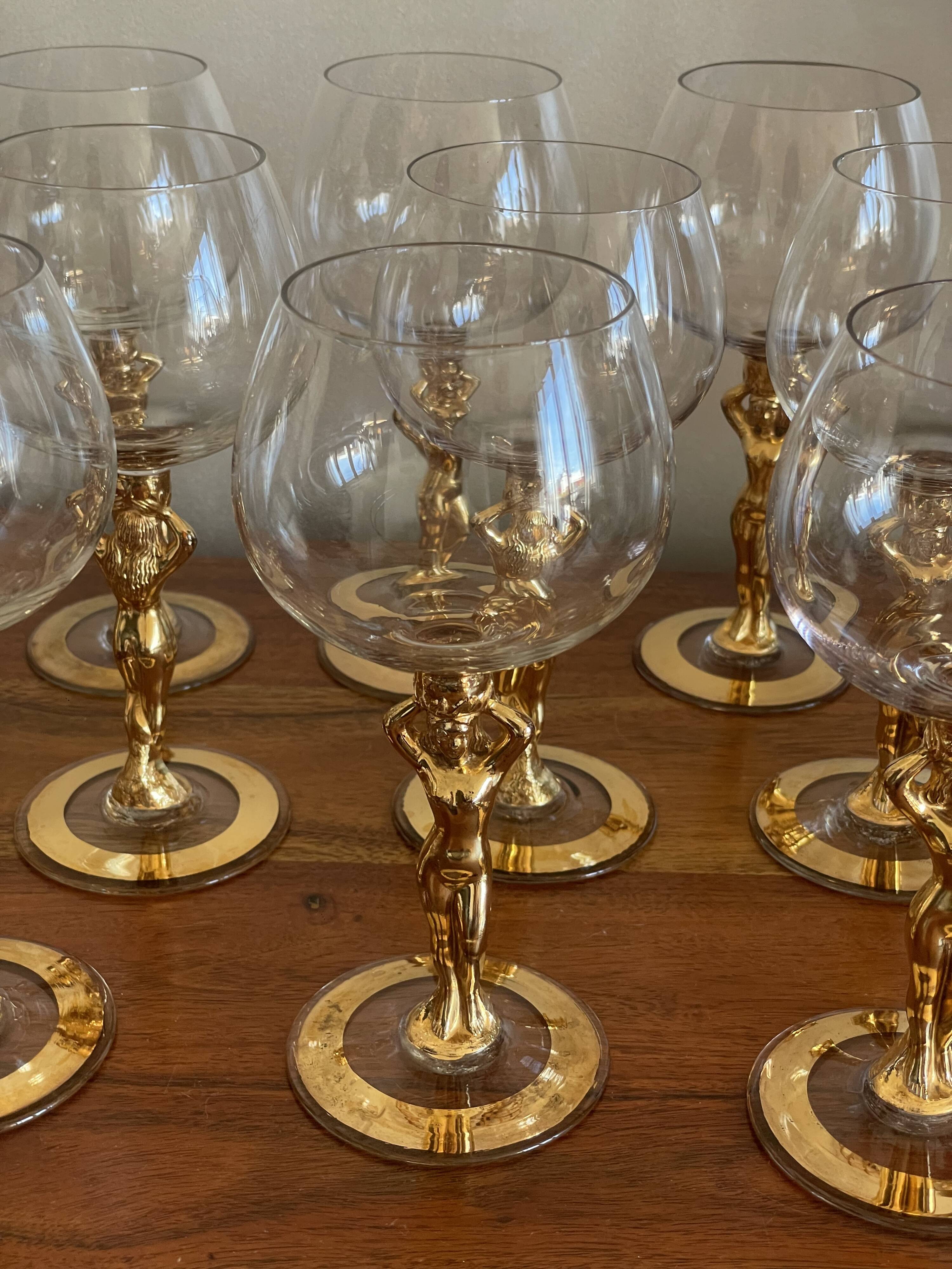 10 Bayel crystal glasses, Venus model