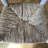 Straw-seated children's chair