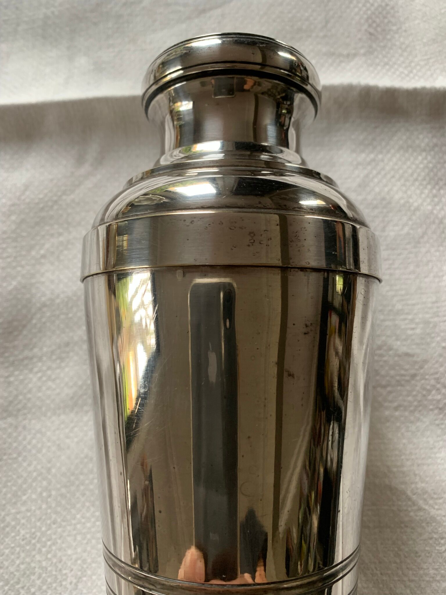 Shaker métal argenté vintage