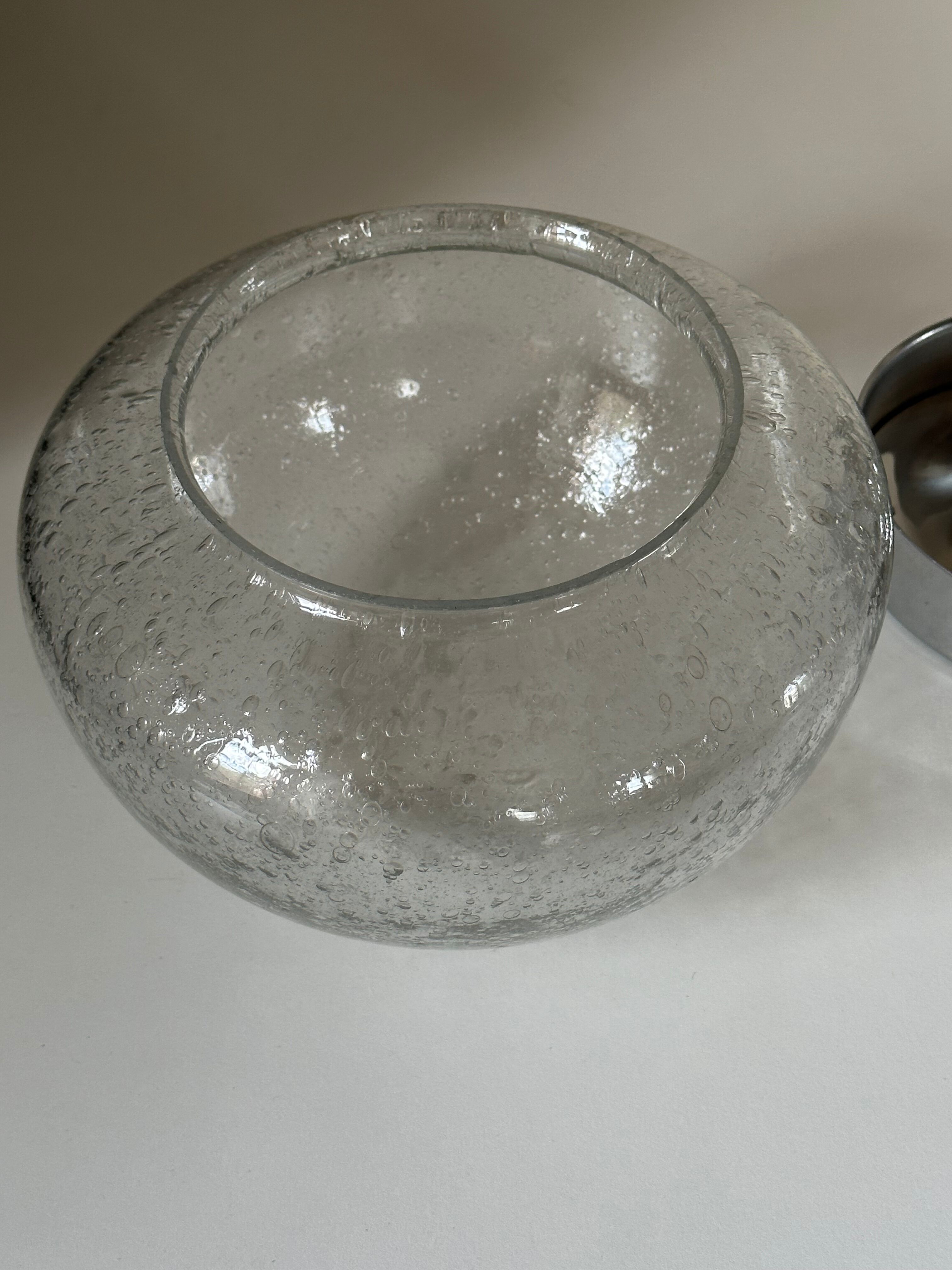 Bubble glass lamp vintage design 70 years