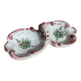 Pair of Saleron Ravier Antique Faience ANGOULÊME House RENOLEAU Vintage
