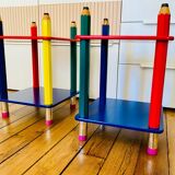 Pair of Pierre Sala “Crayon” bedside tables - 1980s