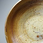 Large vintage stoneware fruit bowl from Puisaye attributed to Jean-Pierre Prudhomme.