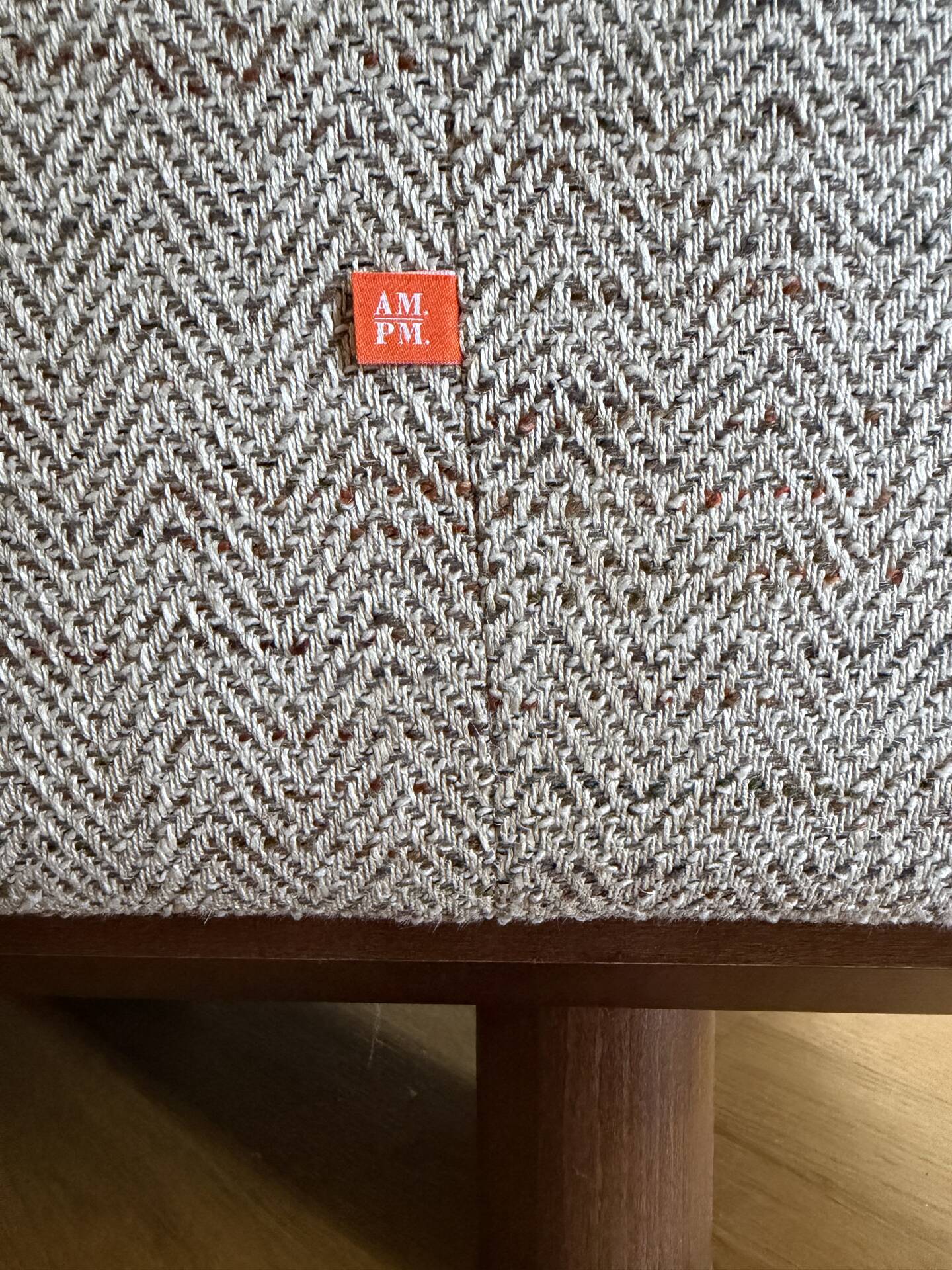 AMPM Cerea chevron patterned linen 3-seater sofa – La Redoute – Very b