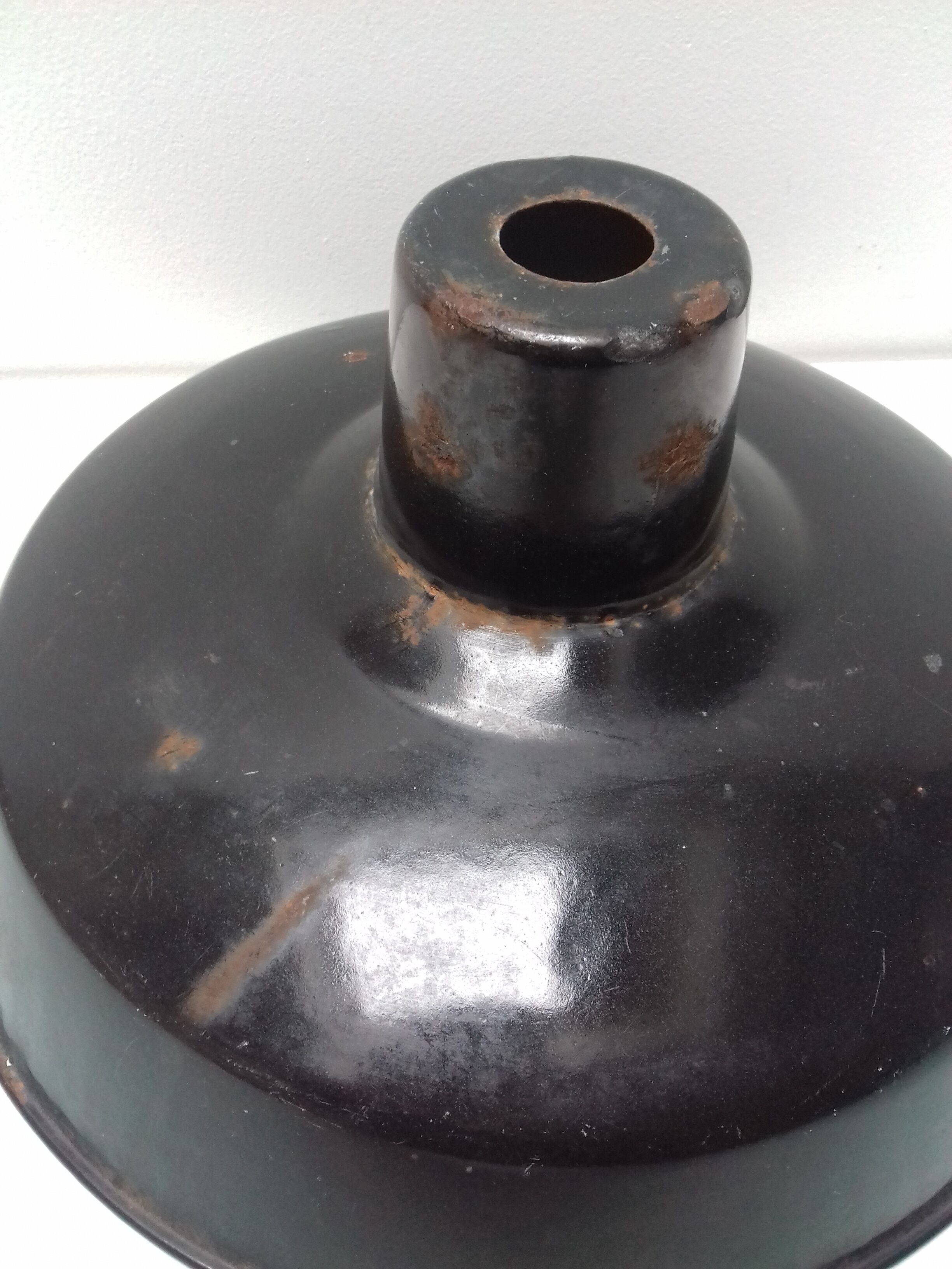 Black enamelled day blind 30cm