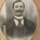 Old framed portrait photo
