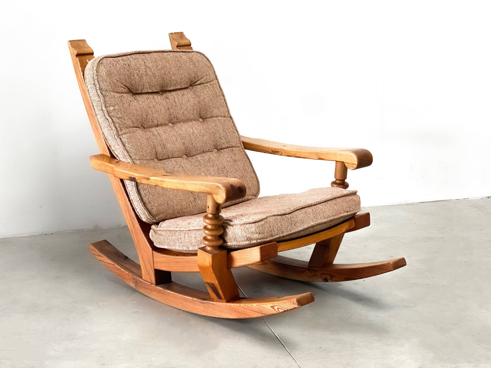 Vintage brutalist rocking chair