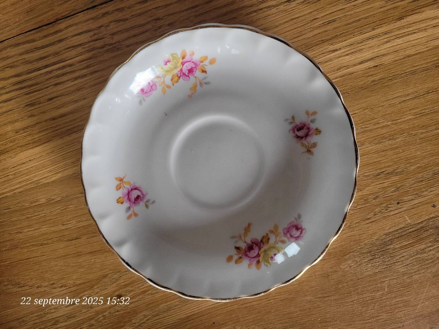 4 antique cups and saucers