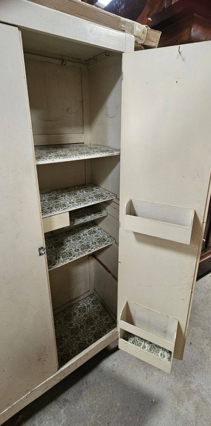 Vintage Parisian Armoire Painted in White