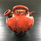 Chevrette coulures orange