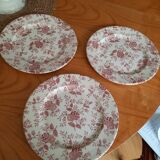 Assiettes à fleurs vintage