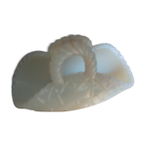 Empty pocket small basket in opaline Vallerysthal
