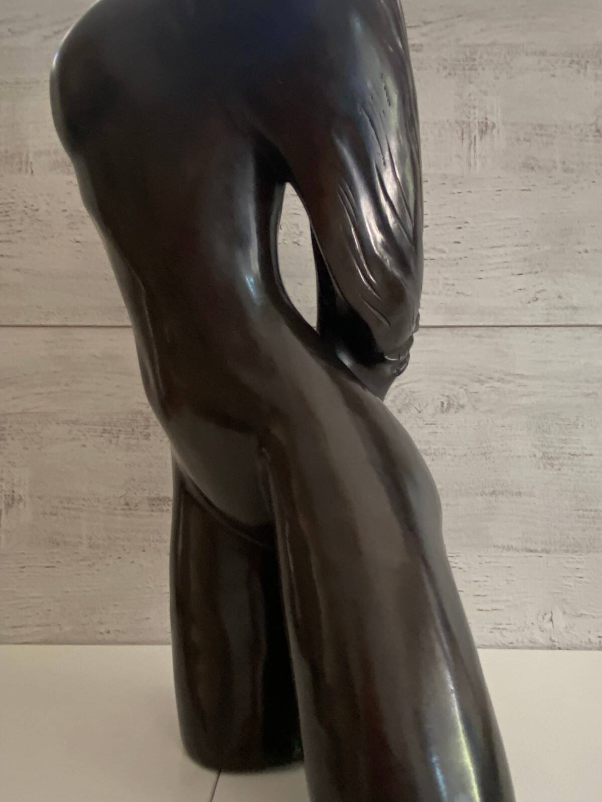 Patinated Bronze Sculpture Statue Signed S. Dali Female Body