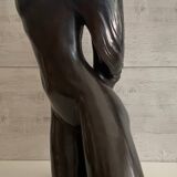 Patinated Bronze Sculpture Statue Signed S. Dali Female Body