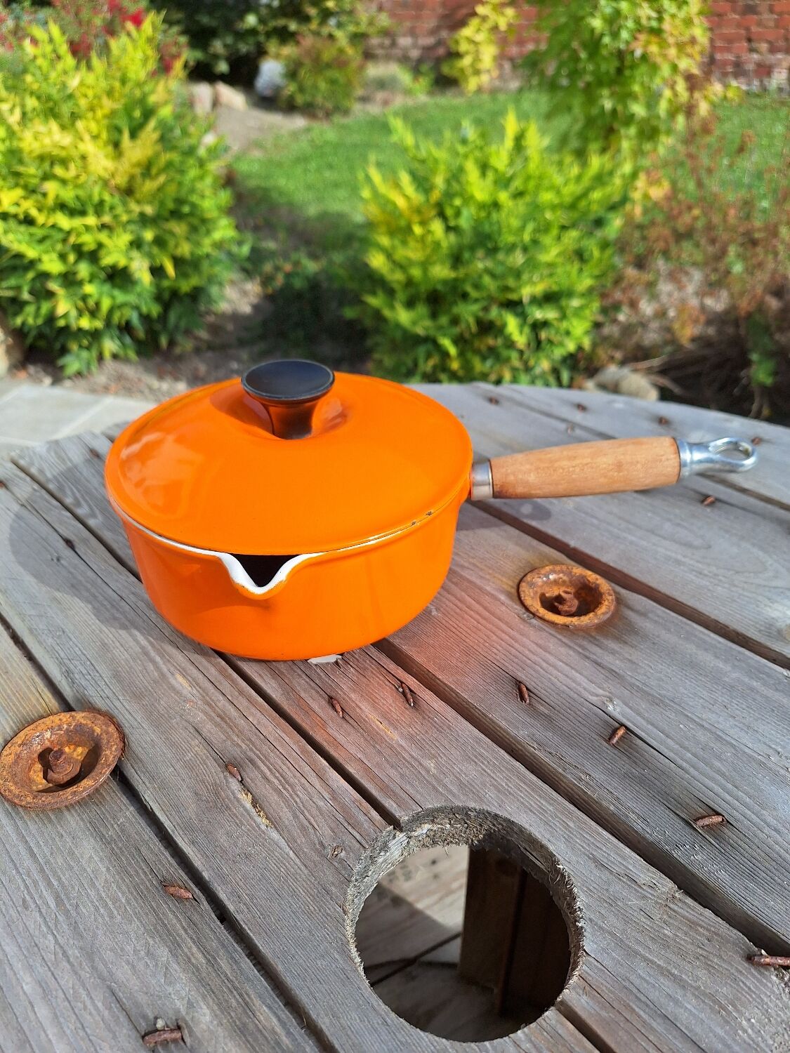 Vintage Le Creuset saucepans from the 70s