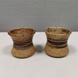 Two small vases/candlesticks/pots by the famous Tue Poulsen Denmark 1970s