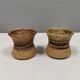 2 bougeoirs, céramiques par Tue Poulsen Danemark années 1970