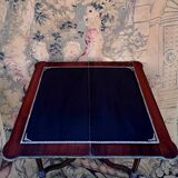 Marquetry games table.
