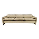 Maralunga three-seater sofa by Vico Magistretti from the 1970s