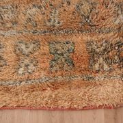 Peach Vintage Moroccan Rug 182 x 294 cm, Berber Wool Rug Handmade, Boho Rug