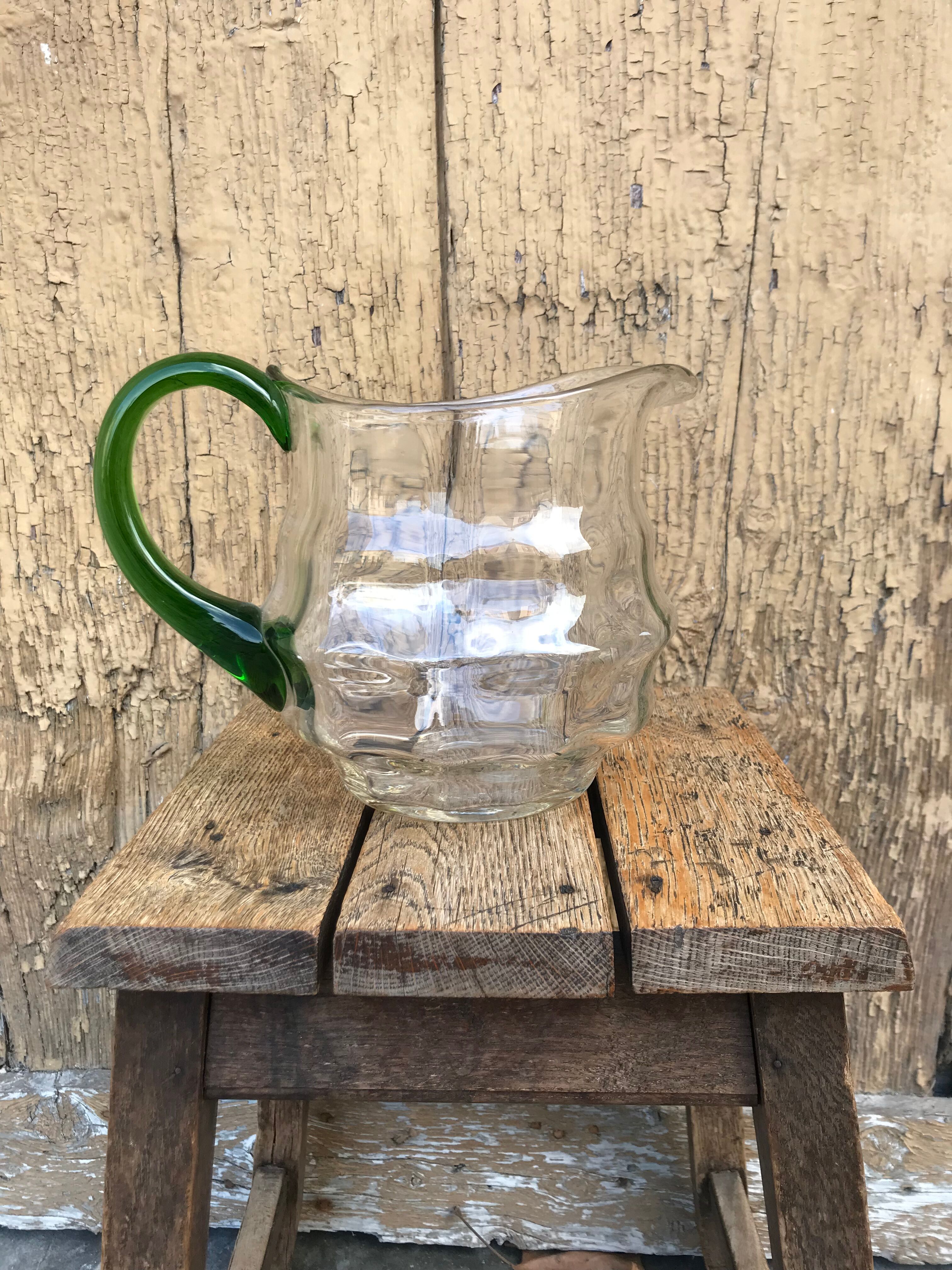 Old glass pitcher