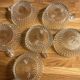 6 vintage cut-glass coffee cups in very good condition